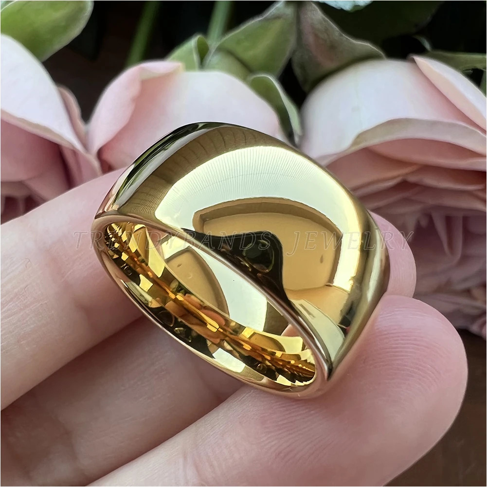 10mm Large Mens Womens Tungsten Carbide Wedding Bands Engagement Rings Domed High Polished Shiny Comfort Fit 251031