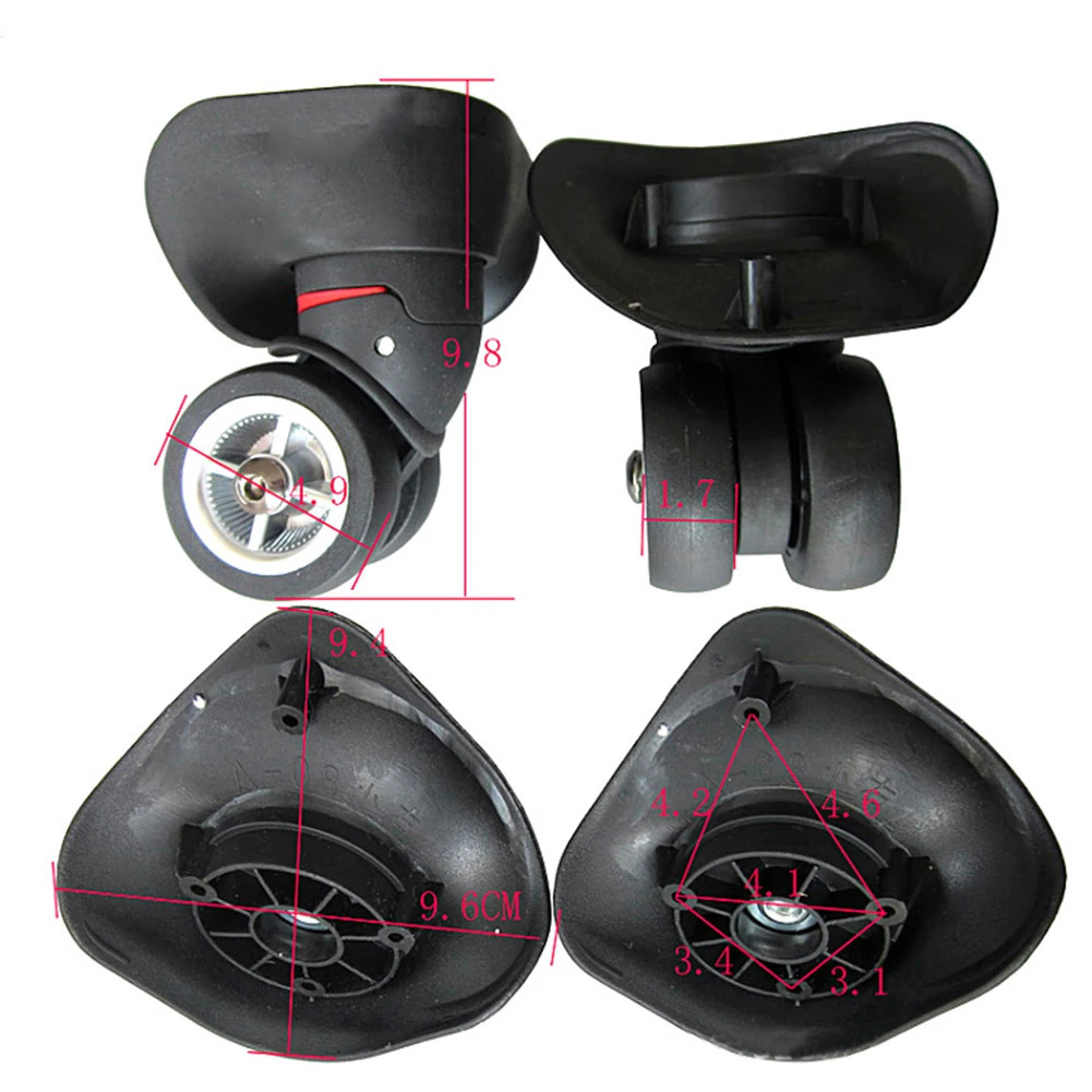 A08 A08 Silent Aircraft Wheels Trolley Case Luggage Universal Wheel Suitcase Repair Parts Accessories Replacement Wheels Caster 251031