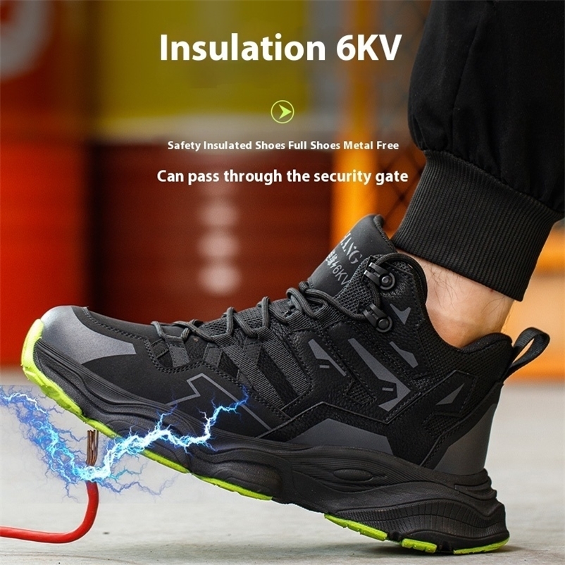 Antistatic Composite Steel Toe Midsole Safety Shoes Men Anti-Puncture Non Slip Industrial Working Protection Boots 251104