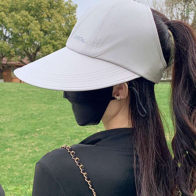 Advanced sunscreen hat with face mask - UPF50+UV protection, full face coverage, ideal for outdoor and summer use