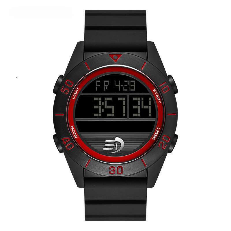 DHwatches Sanda Sports Casual for Men, Student Night Light Trendy Fashionable Waterproof Single Display Digital Electronic Watch