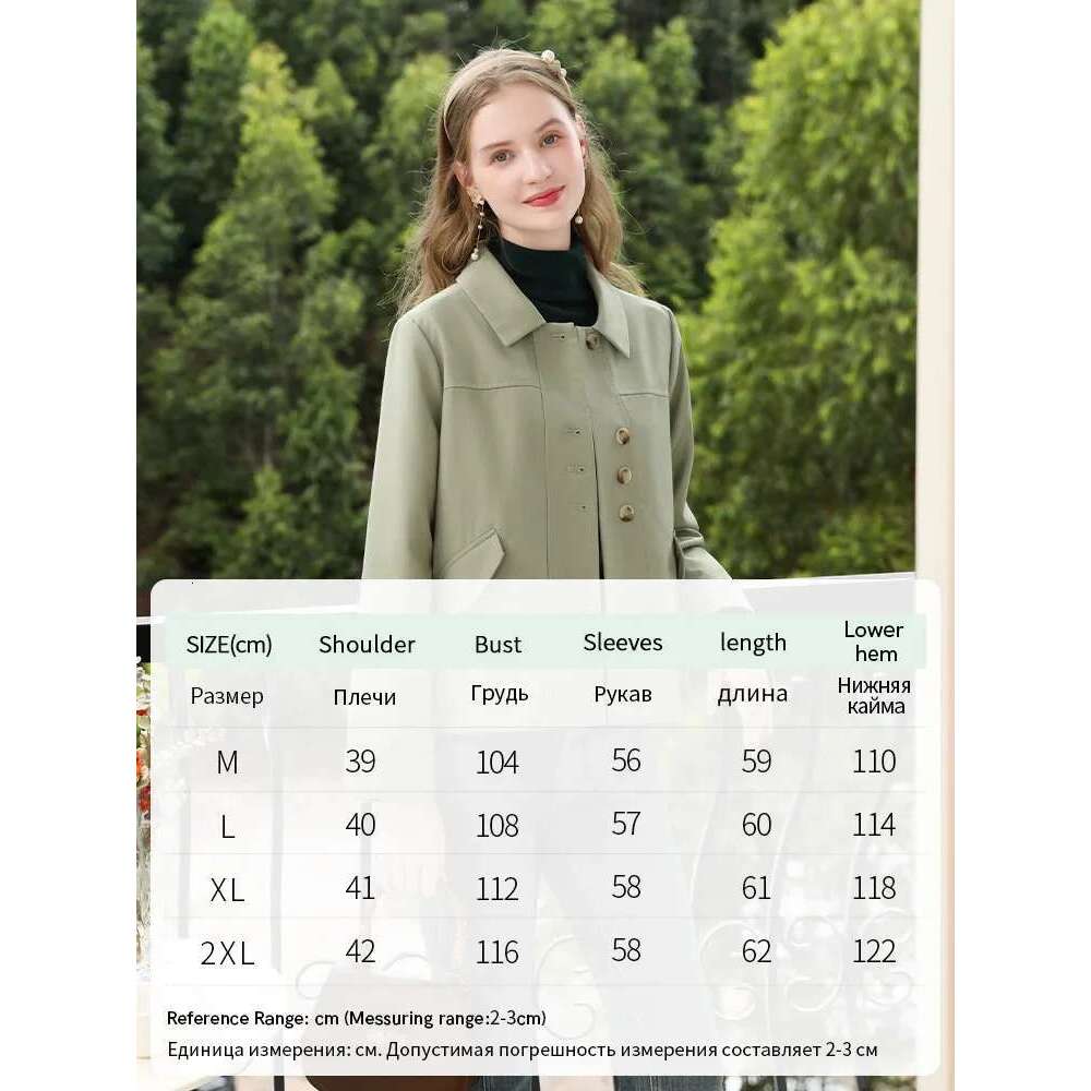 Grey Green Short Jackets Fall Clothes Women Office Lady Basics Casual Turn-Down Collar Solid Coat