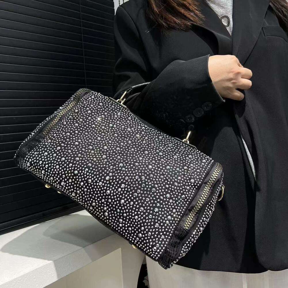 Elegant Embellished Tote Bag For Women Faux Leather Handbag Detachable Shoulder Strap, Zipper Closure, And Polyester Lining Stylish Leopard Print With