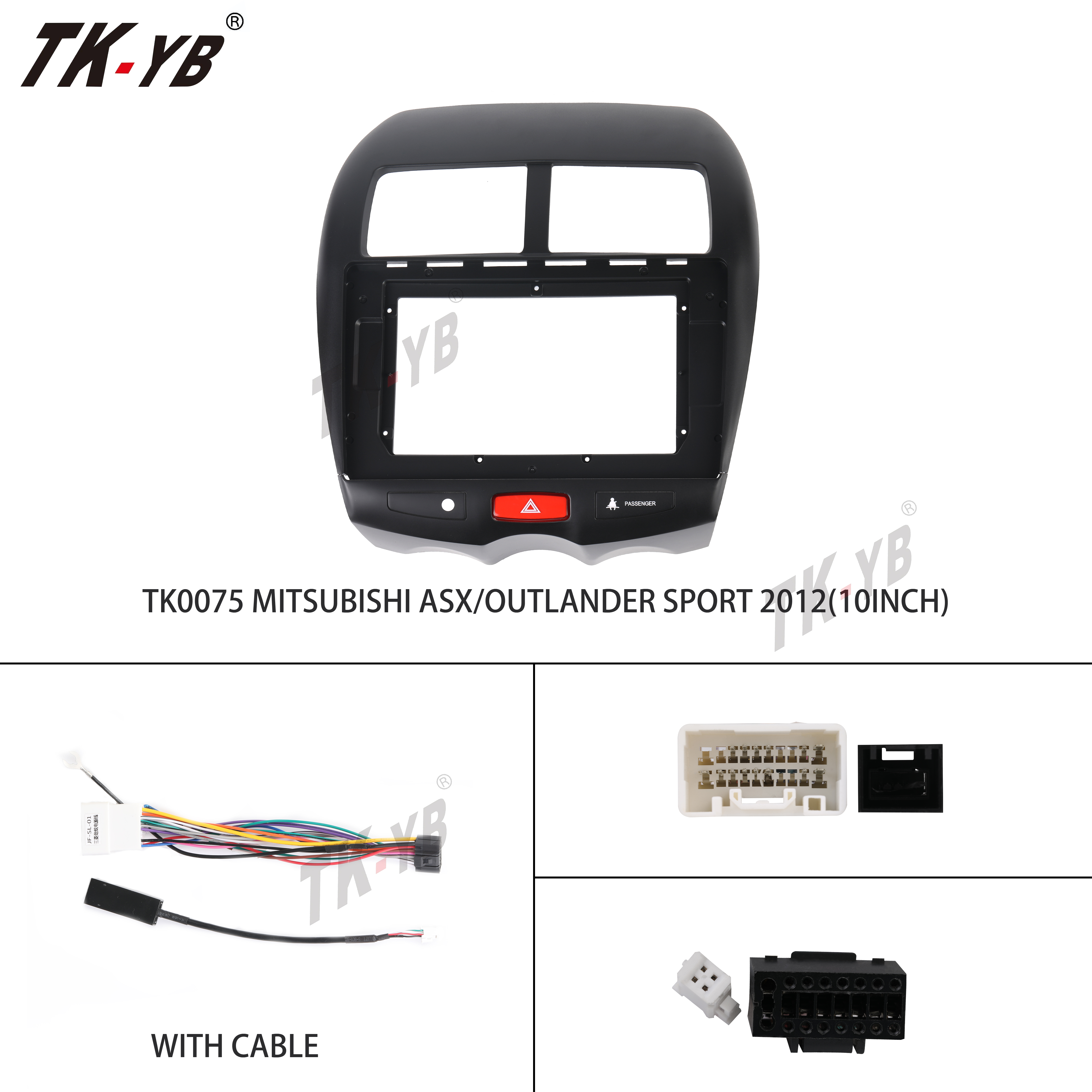 Suitable for MITSUBISHI New Strength Dazzle 10.1" Car Radio Frame Dash Kit Panel Installation Trimt car dvd