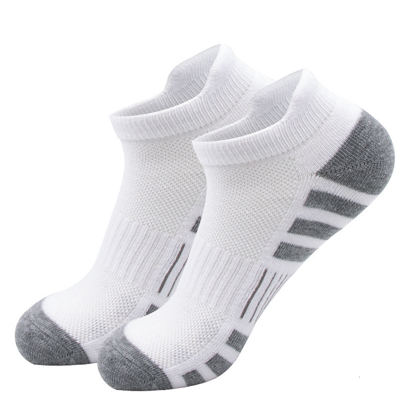 6 Pairs Lot Pack Mens Sports Socks Thick Cushioned Mesh Breathable Comfortable Ear Male Athletic Low Cut Running Ankle Socks 241226