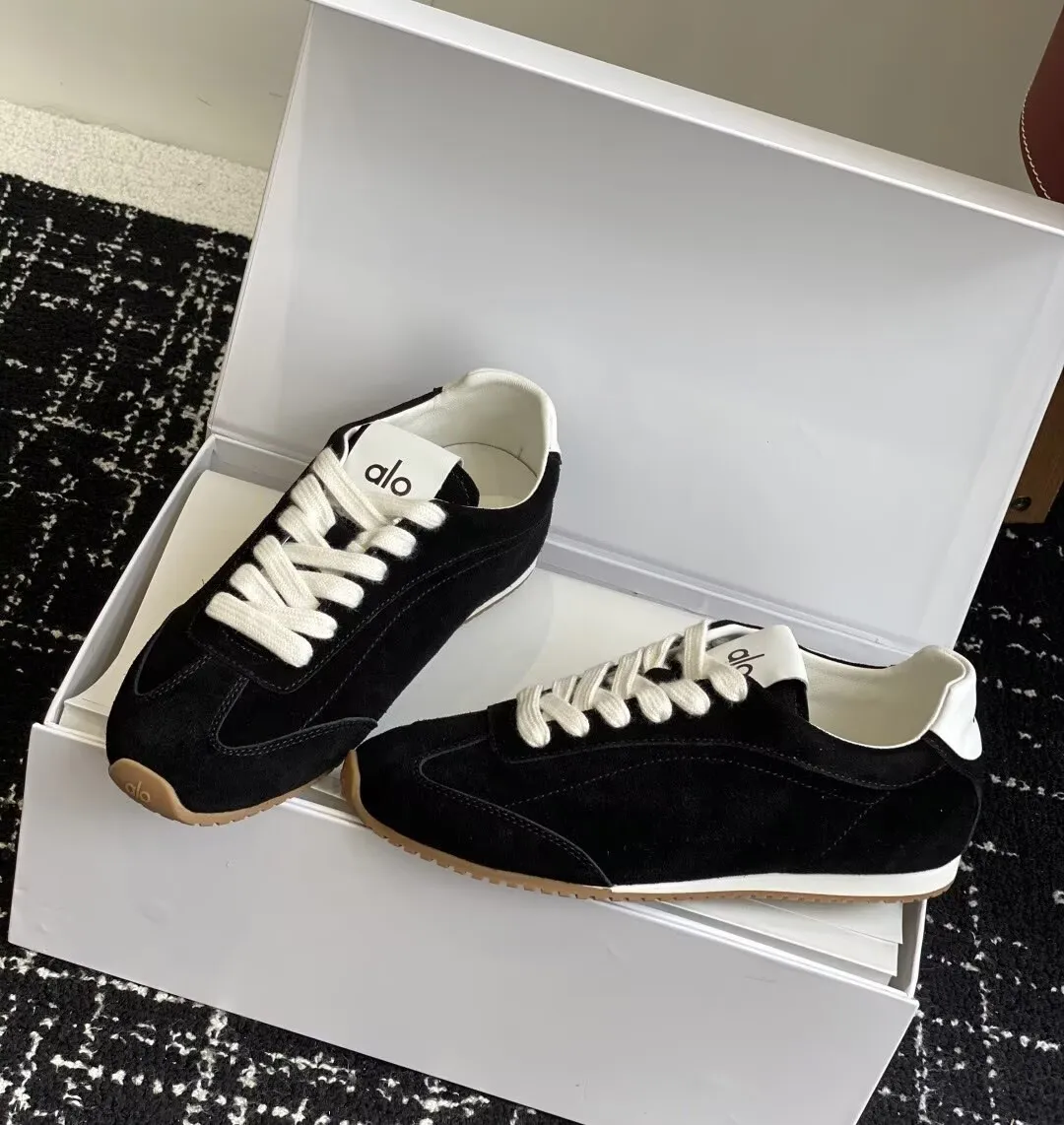 High Quality All-day Comfort Women Men Sunset Sneaker Shoes Suede Leather Trainers Street Wear Leisure Flats Couple Outdoor Runner Sports Casual