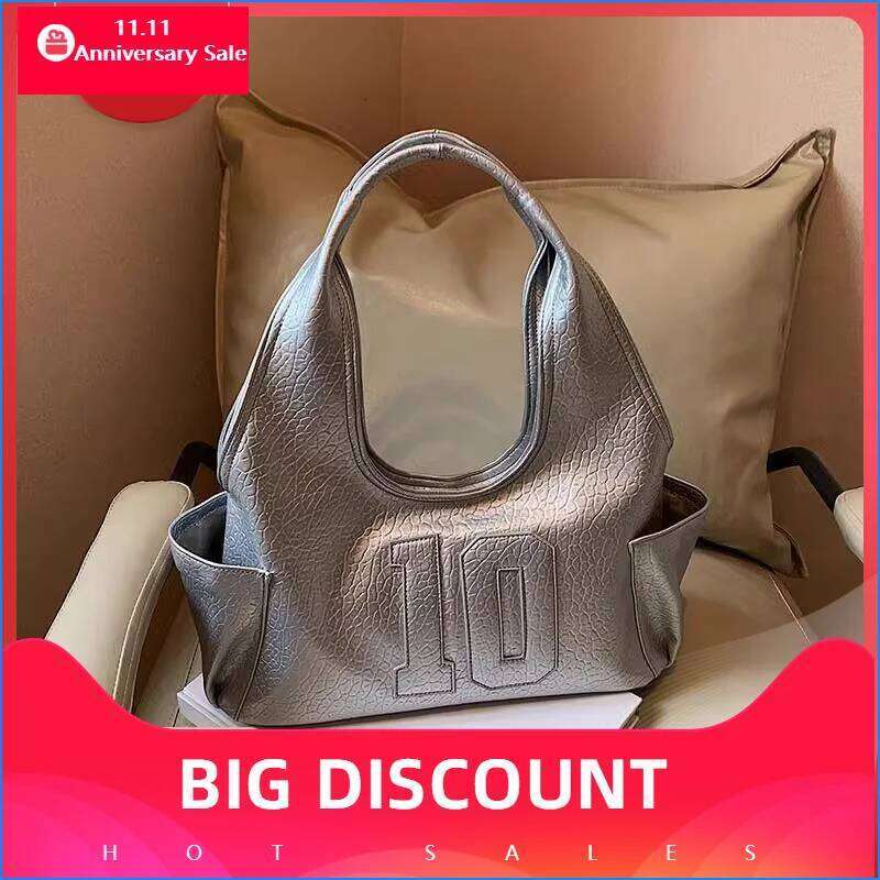 2025 New Armpit Handbags Women Shoulder Hobos Purse Top-Handle Bag Punk Cool Girls Shopping Packs Large Bolsas