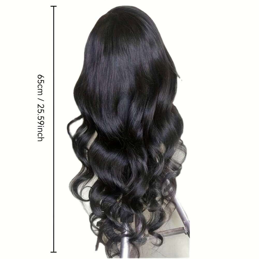 Elegant Black Women - Long Curly Wave Style, Heat-Resistant Synthetic Fiber, Look With Perfect For Daily Wear & Cosplay, Versatile Cosplay Sleek Hairp
