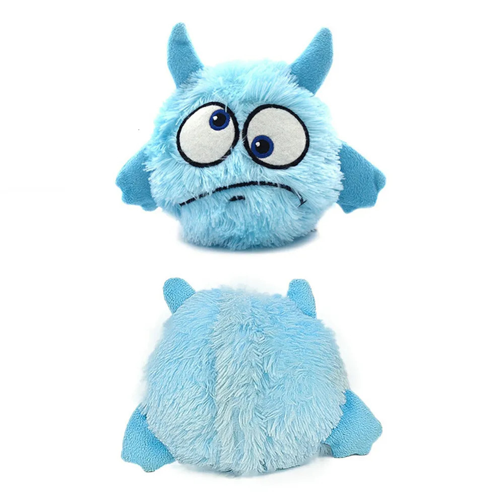 Interactive Dog Toy Bounce Giggle Shaking Ball Dog Plush Toy Electronic Vibration Automatic Motion Sound Monster Puppy Toy 250402
