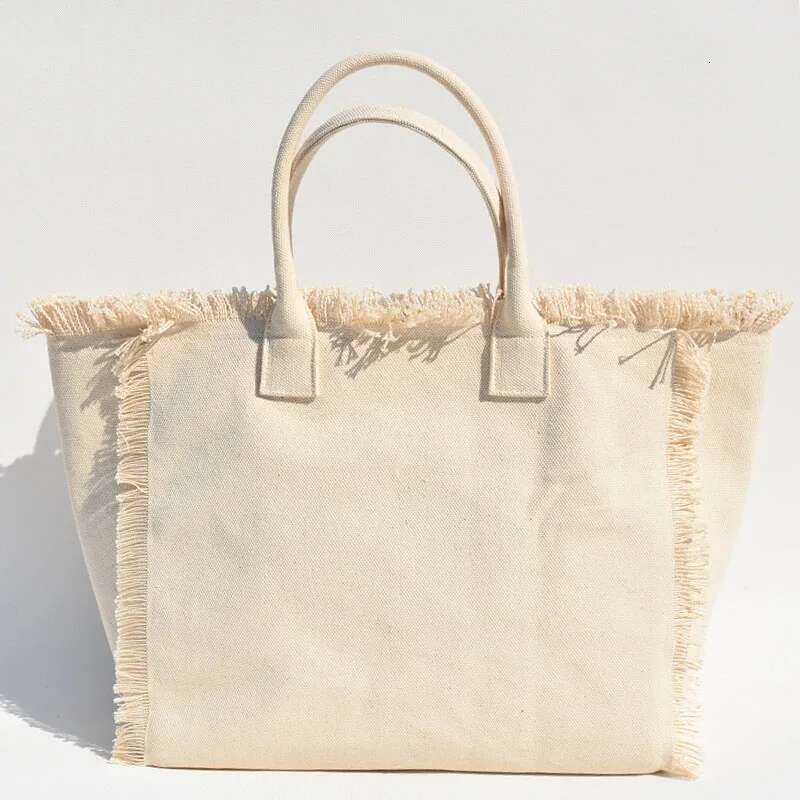 Ladies Cotton Can Be Wholesale Custom Trademark Fringed Frilly Design Canvas Casual Tote Bag
