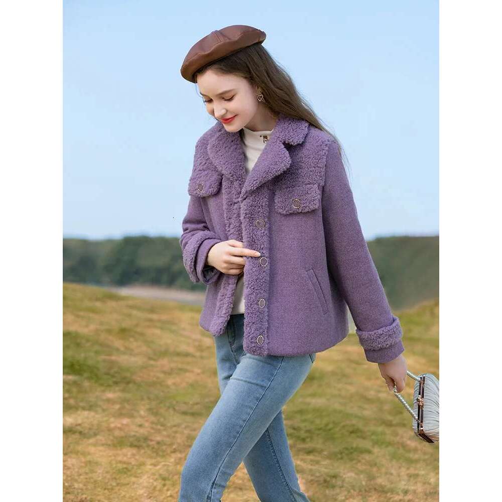 Winter Coat For Women Warm New Outwears Autumn Short Quilted Jackets Gentle Solid Lambswool Parkas