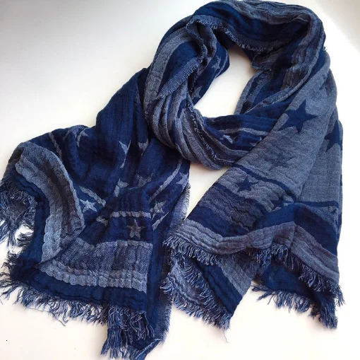 Unisex Style Soft Cotton Scarf Shawl Jacquard Head Scarves Tassel Long Large Thin Fashion Classic Scarves 60x185cm 250403