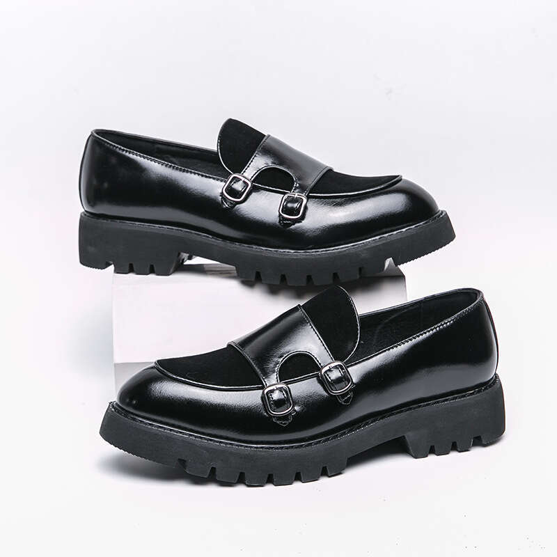 Men's shoes in plus size, new casual leather fashionable foot covers, business formal shoes, trendy suede loafers