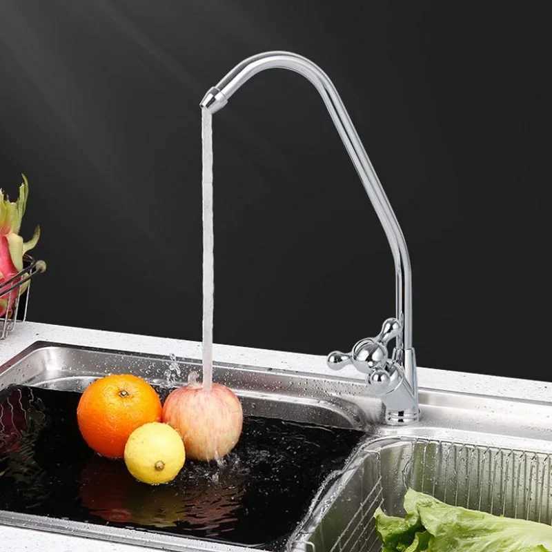 Water ifier Faucet Rrse Osmosis Drinking Water Filter Faucet External Chre Plating 1/4 Y251104