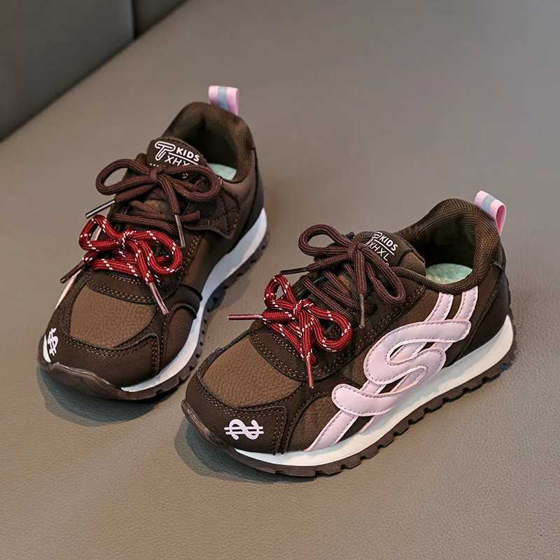 Childrens Sports Shoes 2025 Autumn Winter Fashion New Item Boys Girls Campus Fashion Anti Slip Soft Soled Outdoor Sports ShoesT251105