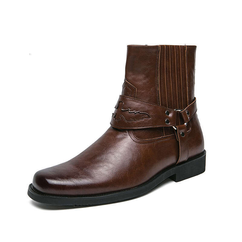 Large Western style cowboy knight boots, 38-46 men's large Chelsea boots