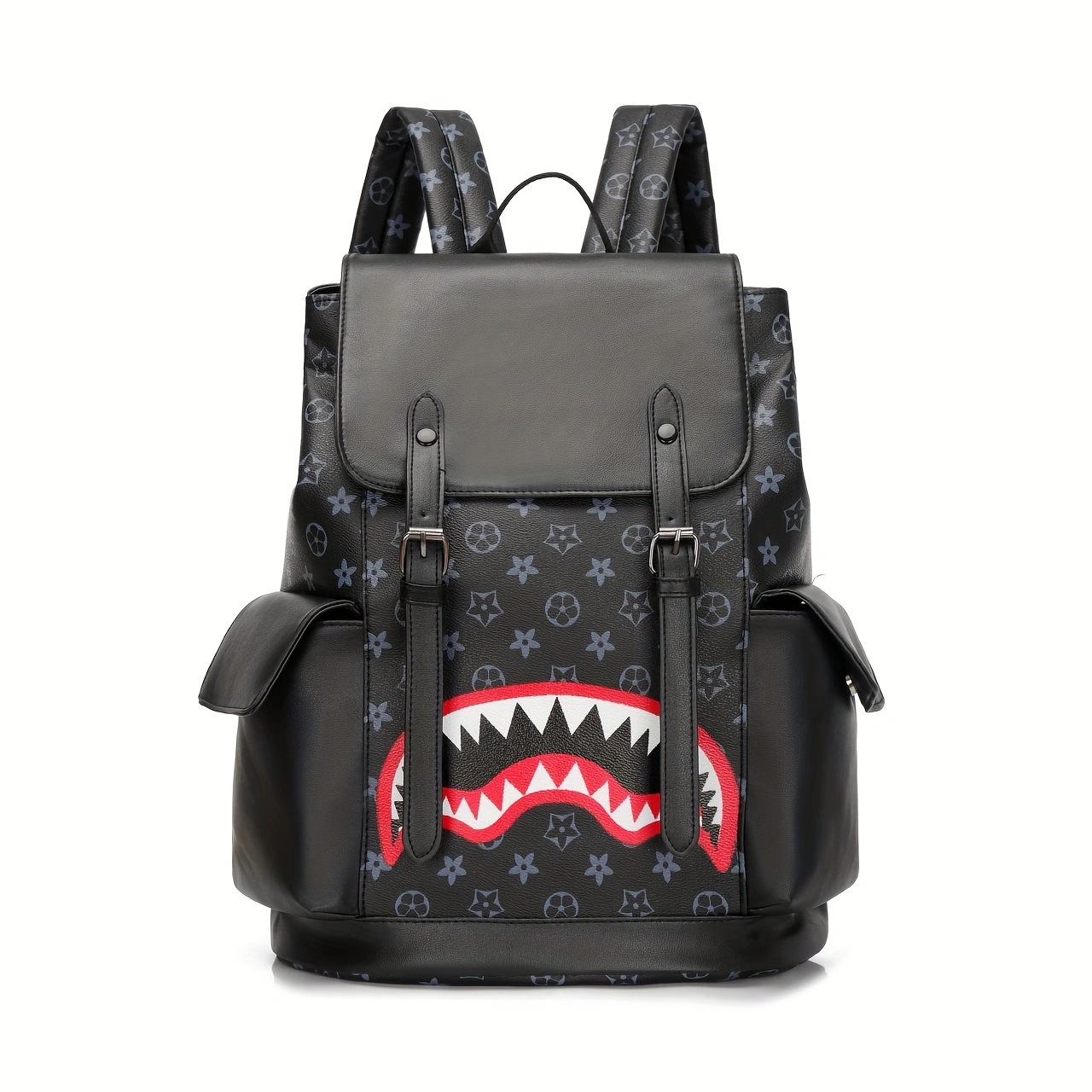 Free Shipping New High Quality Printed Business Backpack Large Capacity Unisex Trendy Backpack Travel Bag Computer Bag Brown Black