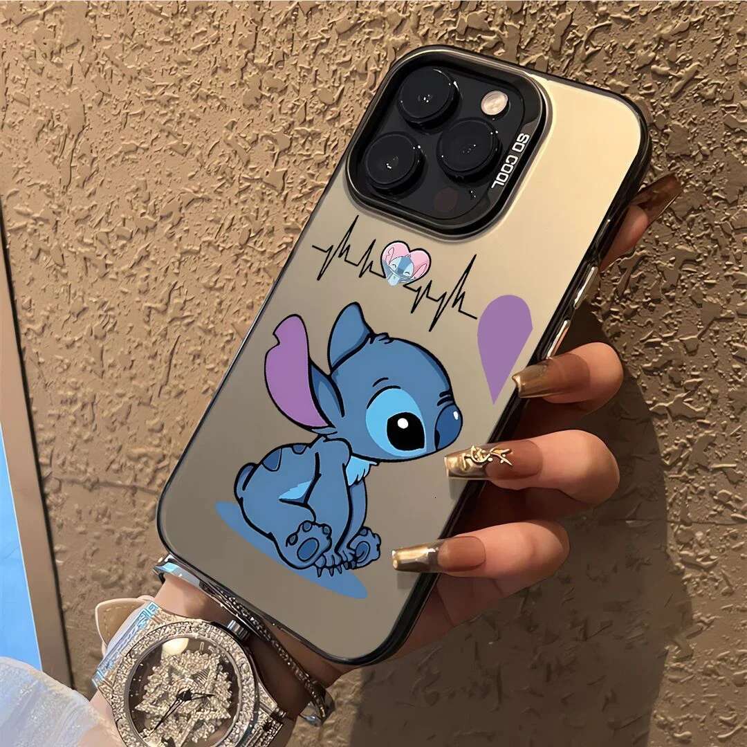 Cute Angel Couple Love Phone Case For iPhone 16 15 14 13 12 11 Pro XR XS Max 7 8 Plus MINI Y2K Cartoon Cover
