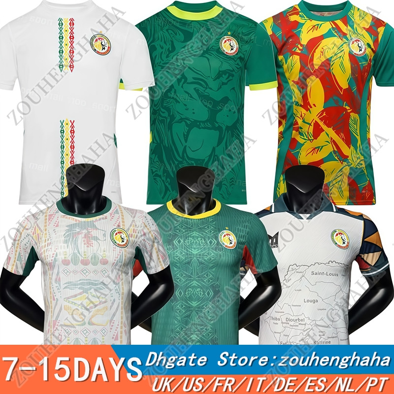 S-4XL 25 26 Senegal Soccer Jersey 2025 2026 Home Away Vintage Football Shirt Kit Tops Men Kids Fans Player version MANE N.JACKSON KOULIBALY H.DIALLO H.DIARRA CHERIF SARR