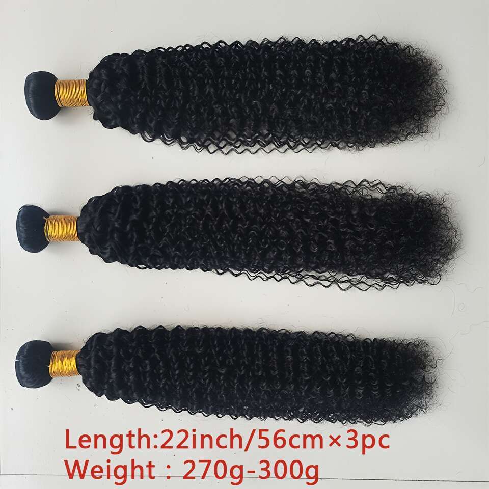 10A 3 Kinky 98%+ Unprocessed Brazilian Curly Bundles Soft Real Natural Color Human Hair Extensions For Women
