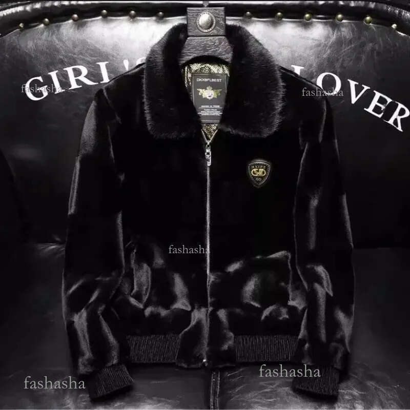 Winter Men Fur Collar Fluffy Jackets Man Fleece Warm Casual Coats Good Quality Male Slim Fit Size 5XL 240926