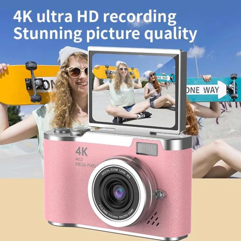 4K Digital 48MP Autofocus Vlogging 2.4inches Flip the screen 180 ° for Kid Travel Selfie Camera