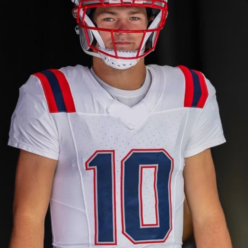Custom Football Jersey Drake Maye Stefon Diggs Christian Gonzalez 12 Brady Mike Vrabel New Arrivals