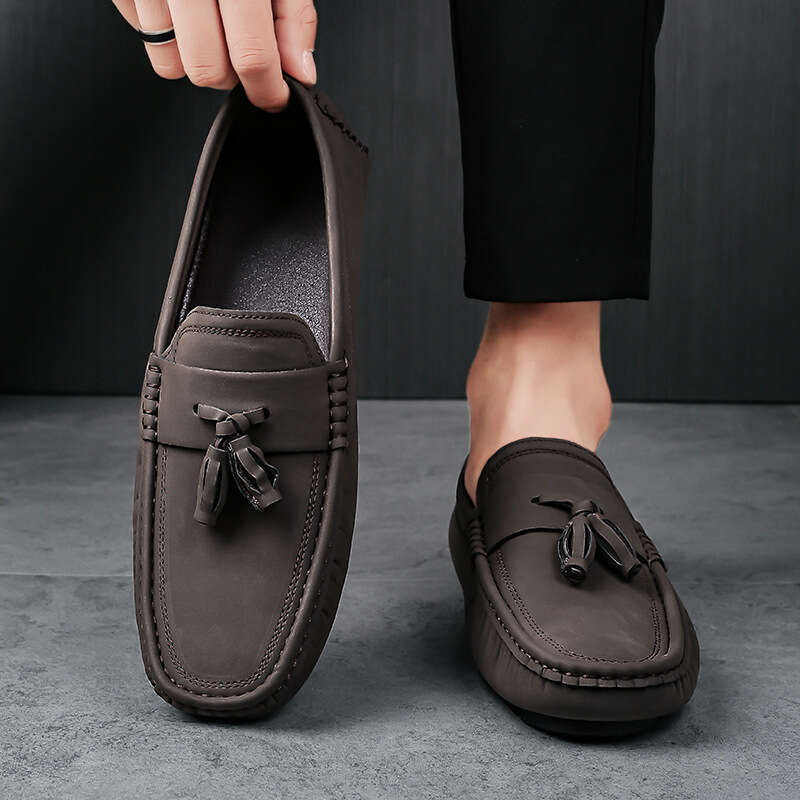 Large size new British fashion tassel bean 39-46 comfortable breathable casual men's shoes