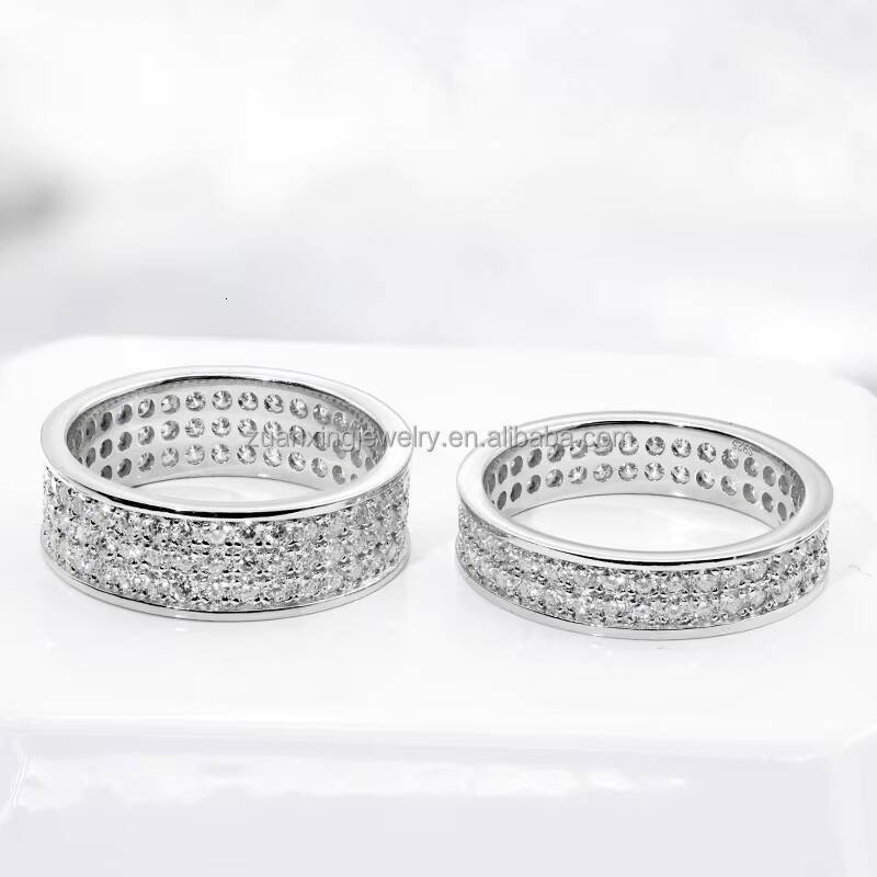 925 Silver Morganite Mens Womens Ring Simple Fashion Proposal Confession Gift Full Mosan Rai Opt for Stylish Elegant