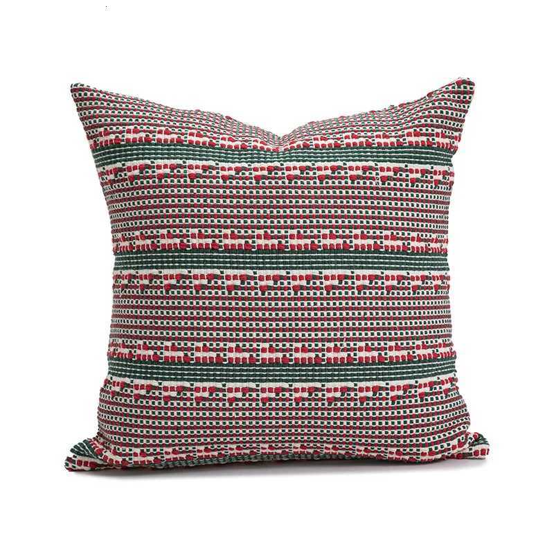 Christmas New Year Ins Style Plaid Pillowcase Festive Sofa Cushion Case Holiday Decorative Pillow Cover Living Room Decor Y251105