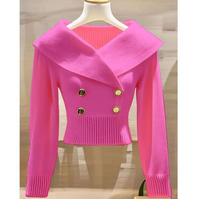 Women's 2025 New Fashion Autumn Long-Sleeved Temperament Casual Knitwear Female Pullovers Sweater Designer Sweater Bear Sweater