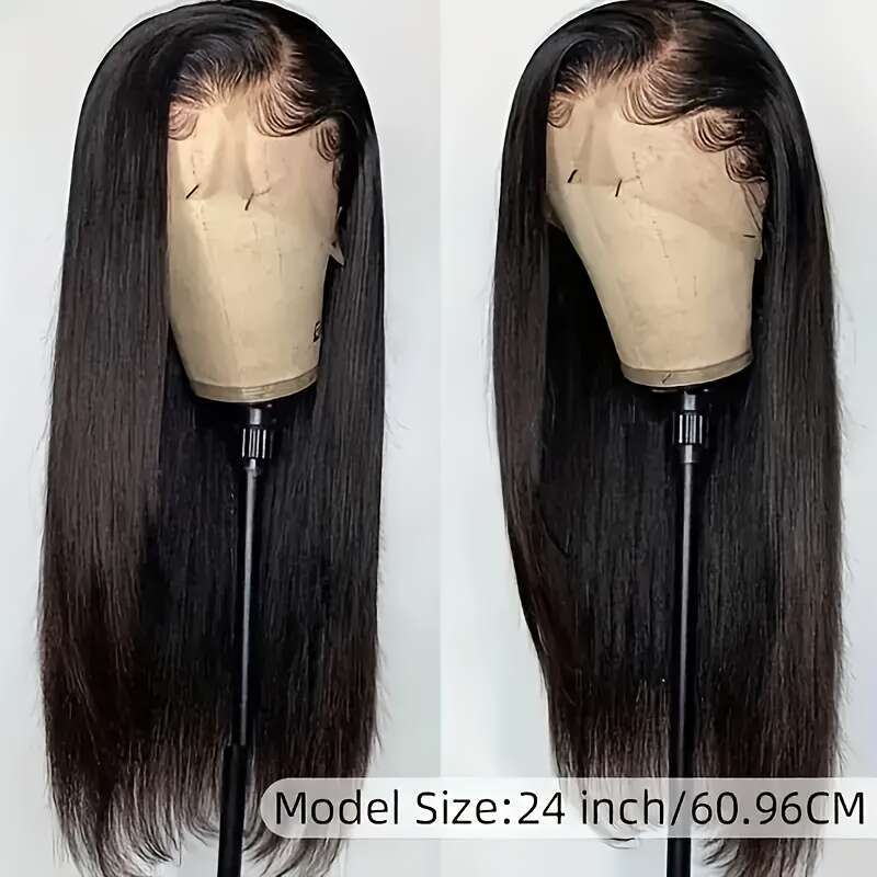 8-34 Inch 13X4 HD Front Pre Plucked Lace Frontal Wigs For Women 250% Density Glueless Straight Human Hair Wig