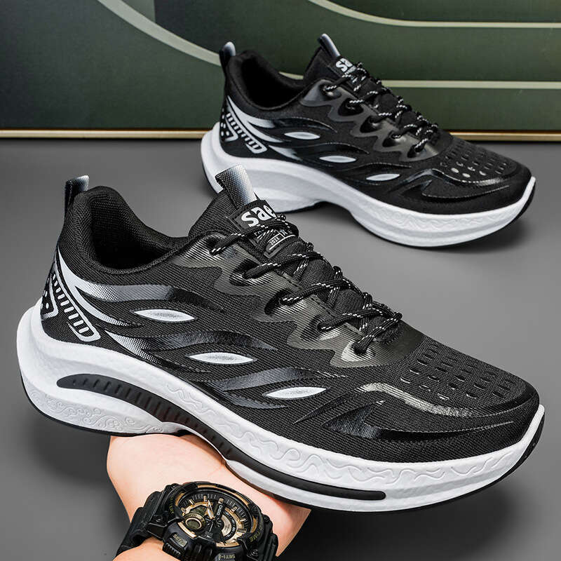 2025 Men's Running Wheat Ear Mesh Sneakers Sports Trendy Casual Versatile Student Shoes lightweight shock-absorbing shoes