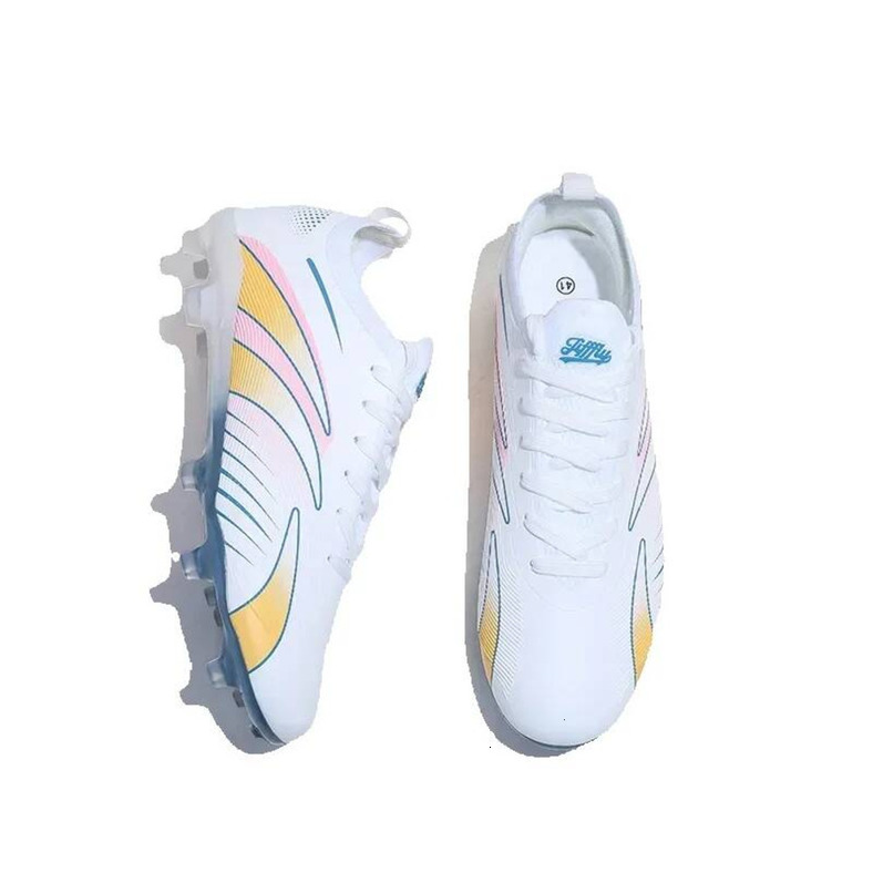 Jifffly Men's FG Long Spike Single Shoes Fashion Design Youth Training Competition Student Professional Sports Sneakers