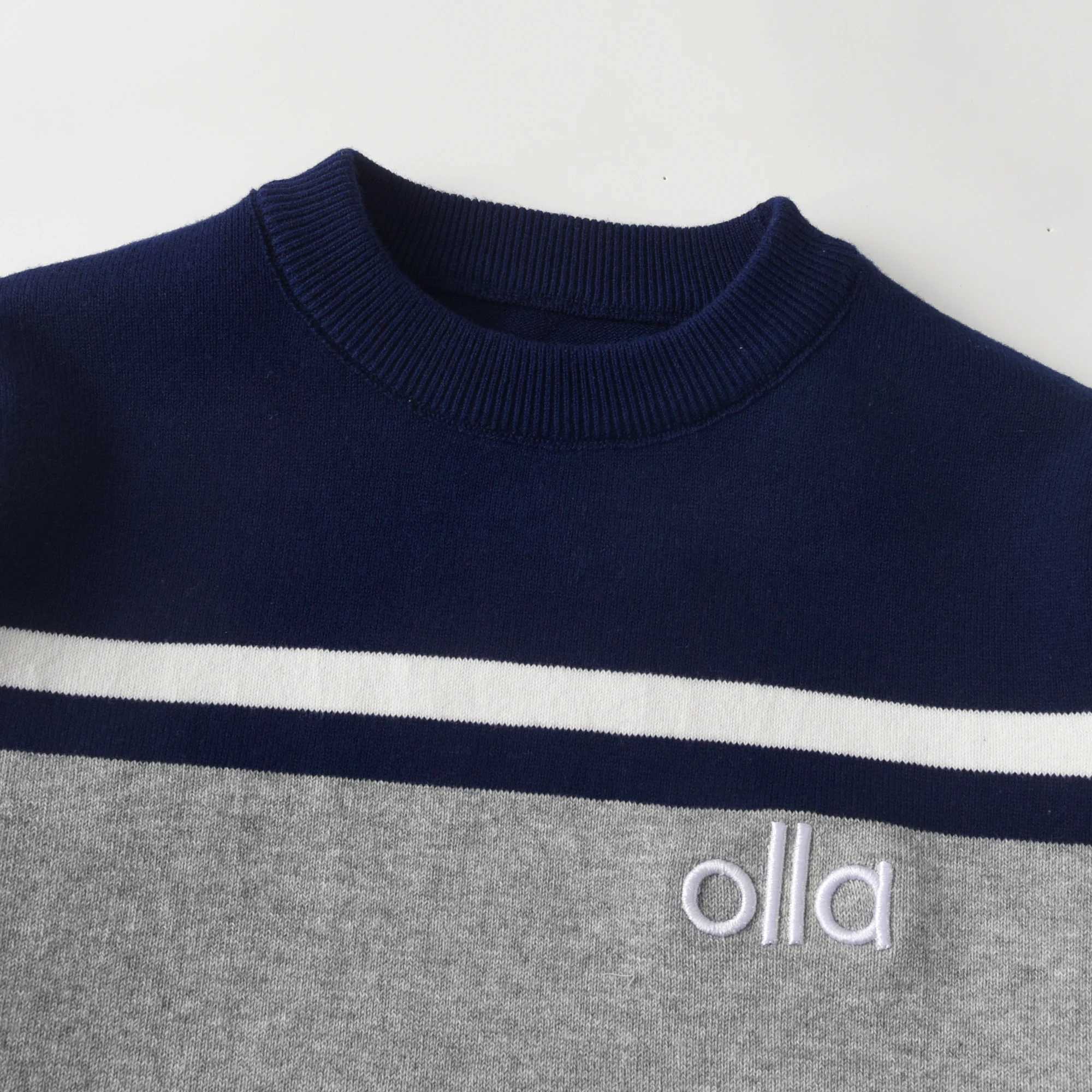 Kids Sport Sweatshirt - Soft Cotton Long Sleeve Crewneck Pullover Sweater for Children Boys Girls Autumn and Winter Style L251104