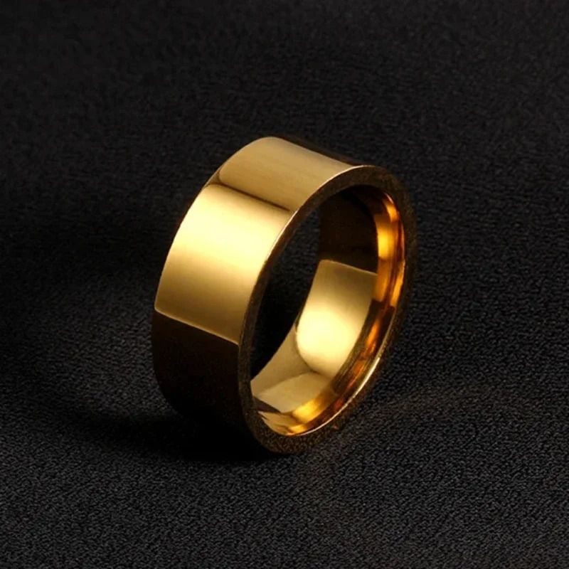 MYYA 310mm Gold Color Stainless Steel Rings For Men and Woman Wholesale 251031