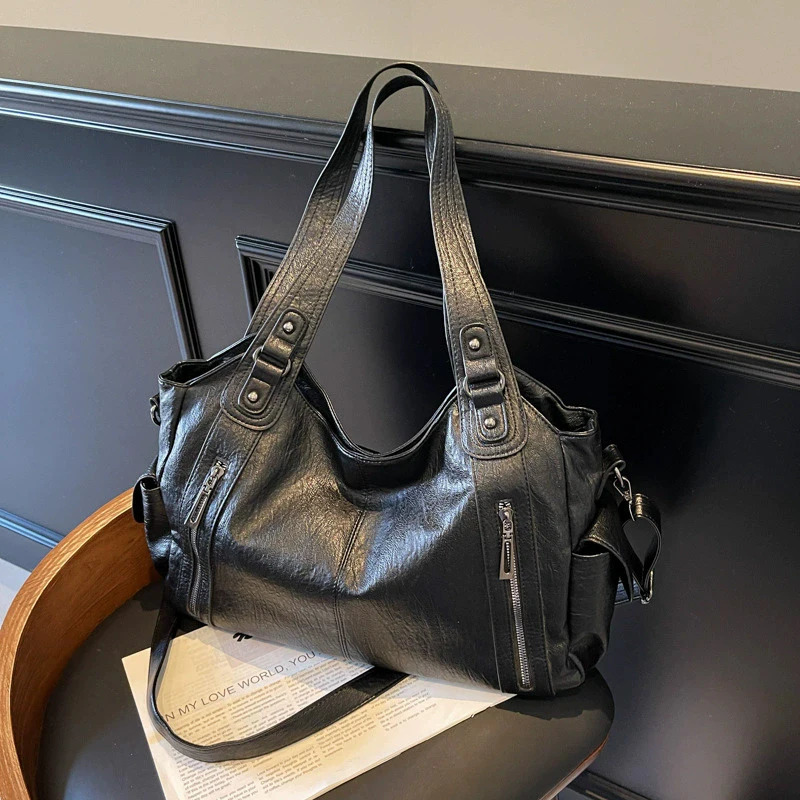 Soft Interior Compartment Shoulder Bags High Quality Solid Colors Bags for Women Fashion Zipper PU Crossbody Handbags 251031