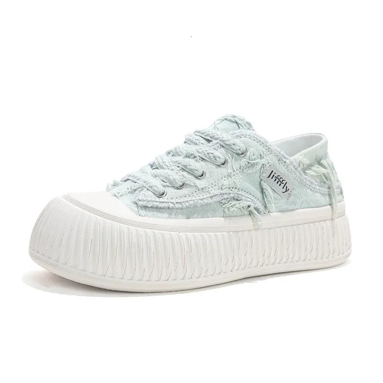 2025 Jifffly Women's Slip-on Shoes Biscuit Style Super Eye-catching Canvas Material Korean Trendy Versatile Casual Shoes