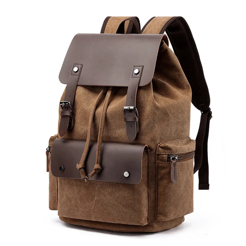 Mens Backpack Vintage Canvas Backpack School Bag Mens Travel Bags Large Capacity Backpack Laptop Backpack Bag High Qualit 251104