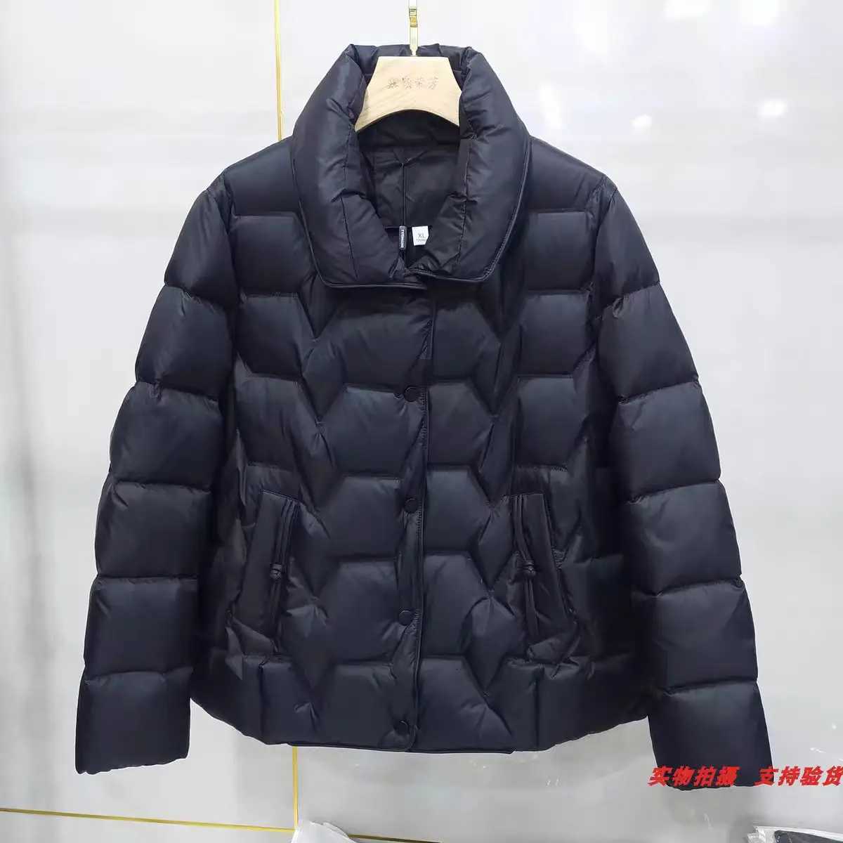 Women Down Coats Solid Loose New Hooded 90 White Duck Down Jacket Puffs Female Outerwear Autumn Winter 2024T251105