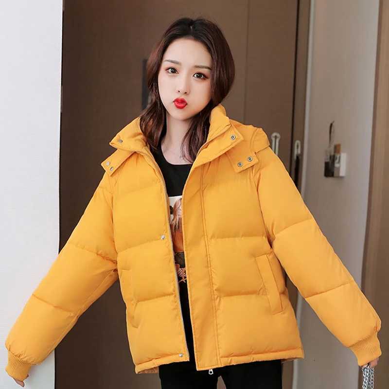 Korean Cotton Clothing Women Overcoat New Winter Jacket Female Fashion Warm Hooded Wide Thick Bread Clothing Ladies Parka CoatT251105