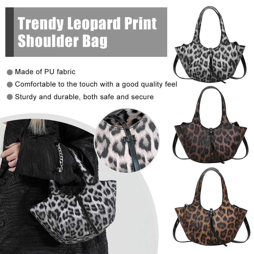 Top Handle Bag for Women Leopard Print Hobo Bag PU Leather Trendy Satchel Bag for Work Travel Shopping Z251104