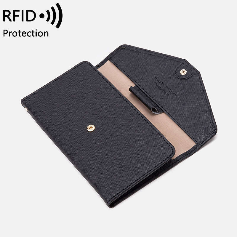 Cross-Border for Women New RFID Multi-Function Ticket Document Holder Unisex Travel Passport Case