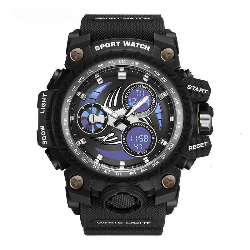 DHwatches Sanda Brand Youth Electronic Watch Luminous Waterproof Fashion Trend Alarm Clock Men's Wristwatch