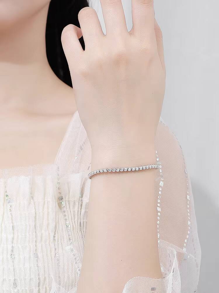 Fashion Jewelry Necklaces Hip Hop Jewelry 925 Sterling Silver 18k Plated Gold With 2mm-65mm Vvs Moissanite Chain