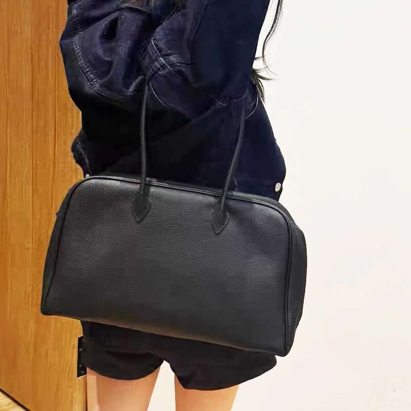 Custom Initials Genuine Leather Elena Grain Bags For Women Designer Handbags Purses 2025 New In Cowhide Underarm Shoulder