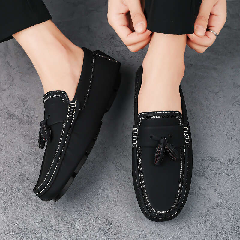 Large size new British fashion tassel bean 39-46 comfortable breathable casual men's shoes