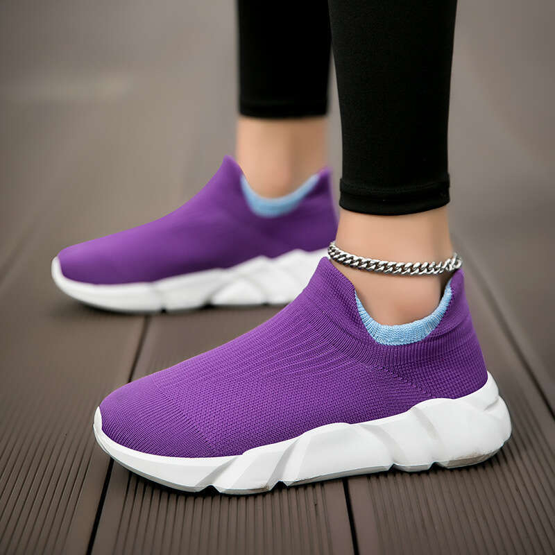 Socks, new style, single kick sizes 36-42, plus size, fly woven women's shoes, sports and casual shoes