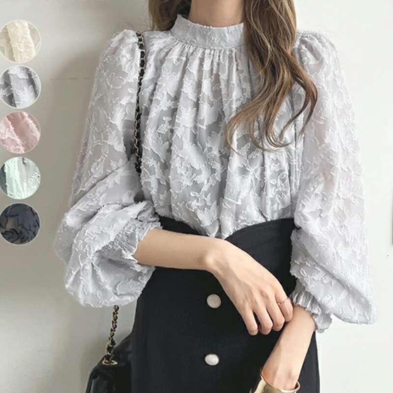 Japanese Southeast Asian Foreign Trade Korean Style Beach Chiffon Lace Top Sun Protection Air Conditioning Shirt B5