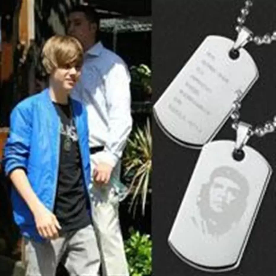 UPS Blank Stainless Steel Military Army Dog Tags Mirror surface laser engravable Fashion Men Pendants Z 4.1-12